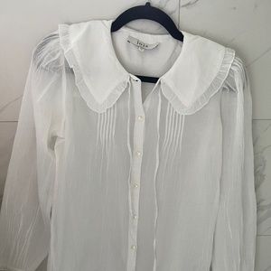 Joie Crinkled Gauze Blouse